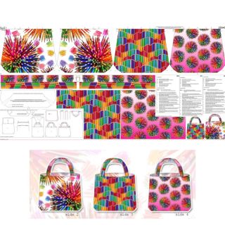 Țesătură decorativă KIDS BAG Pencil explosion panel