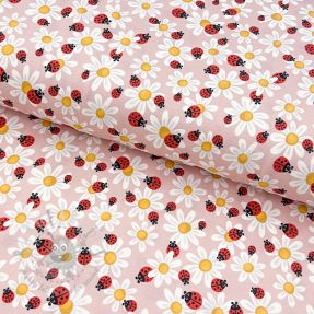 Tricot Baby Ladybug rose digital print