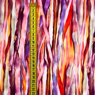 Viscoză RADIANCE Abstract stripes pink digital print