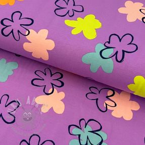 Tricot Flower prints lavender