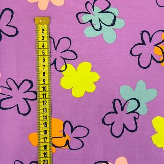 Tricot Flower prints lavender