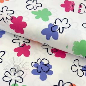 Tricot Flower prints white