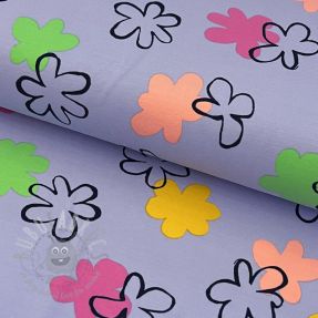 Tricot Flower prints purple