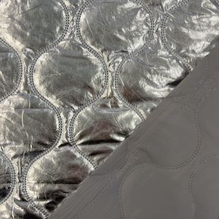 Material textil matlasat Embosse silver