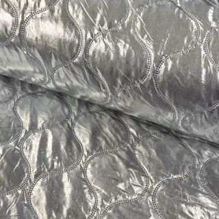 Material textil matlasat Embosse silver