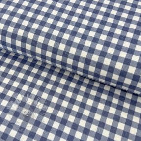 Țesătură din bumbac FLANNEL Check blue