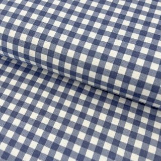 Țesătură din bumbac FLANNEL Check blue