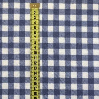 Țesătură din bumbac FLANNEL Check blue