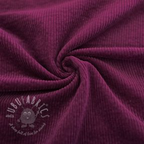 Catifea raiată 6W WASHED STRETCH aubergine