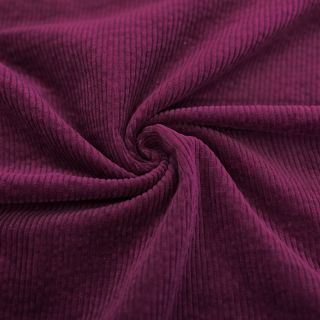 Catifea raiată 6W WASHED STRETCH aubergine