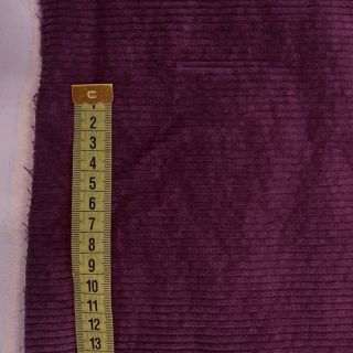 Catifea raiată 6W WASHED STRETCH aubergine