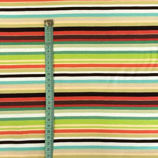 Tricot Great big farm green stripe digital print